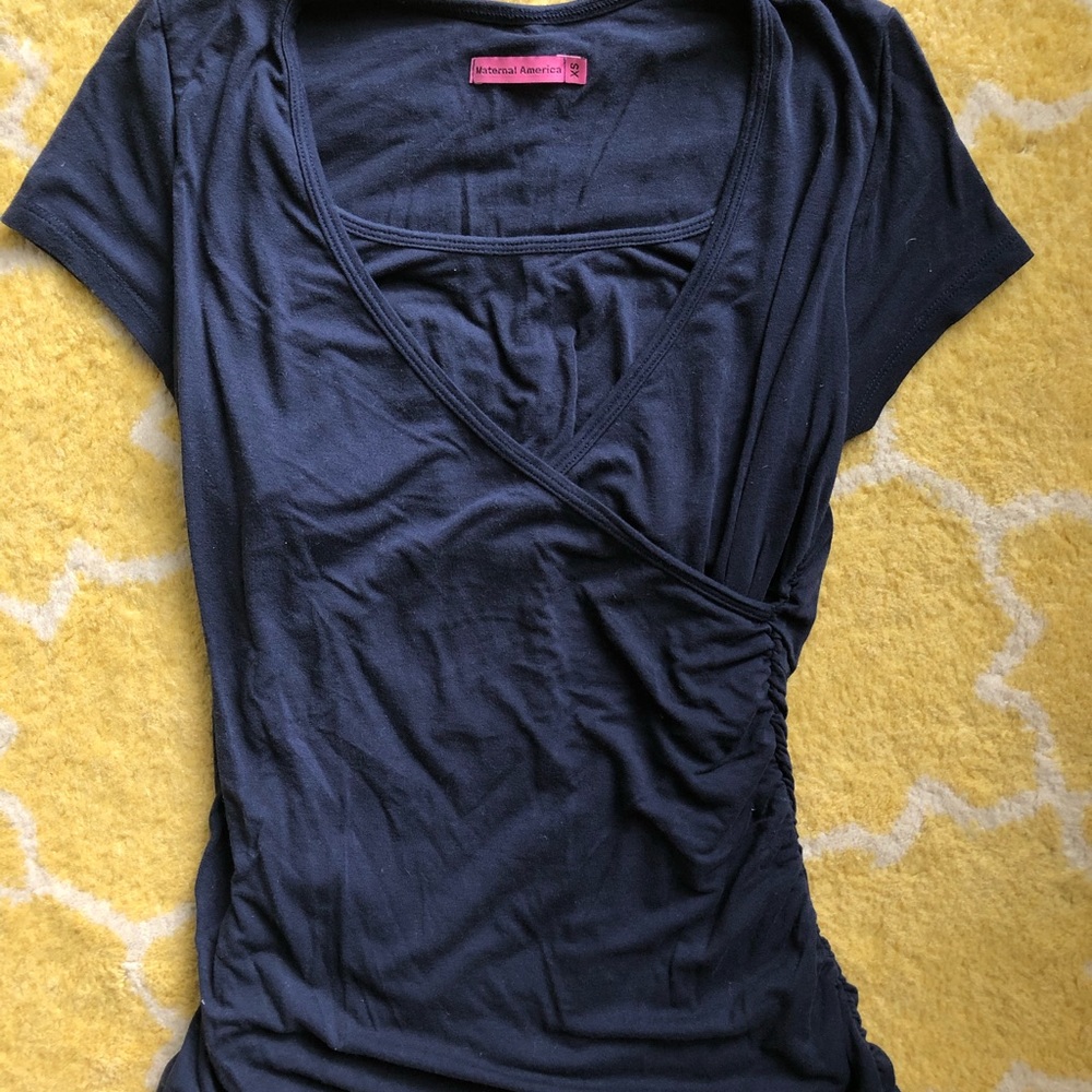Maternal America Navy Nursing Tee (XS)